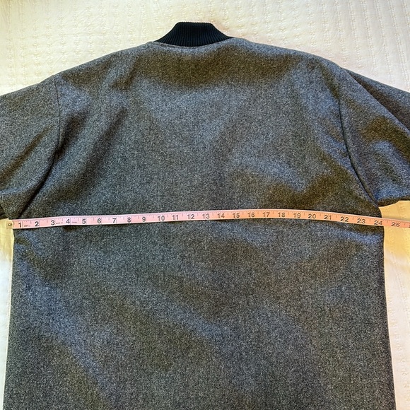 Handmade, retro, vintage style men’s long wool coat. Satin lined. Snap front. - Picture 7 of 8